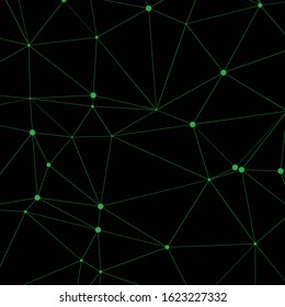 Abstract Low Polygon Generative Art background illustration