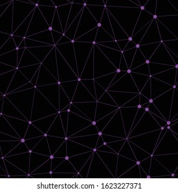 Abstract Low Polygon Generative Art background illustration
