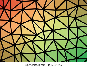 Abstract Low Polygon gradient Generative Art background illustration