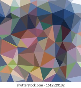 Abstract Low Polygon gradient Generative Art background illustration
