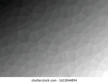 Abstract Low Polygon gradient Generative Art background illustration