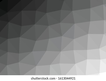 Abstract Low Polygon gradient Generative Art background illustration