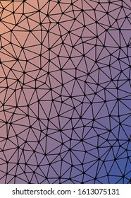 Abstract Low Polygon gradient Generative Art background illustration