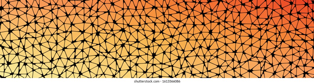 Abstract Low Polygon gradient Generative Art background illustration