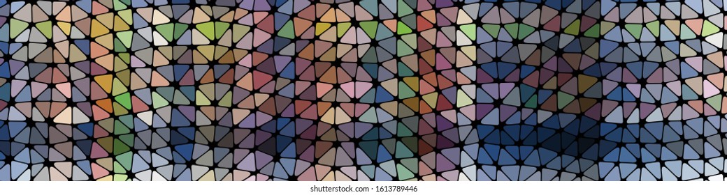 Abstract Low Polygon gradient Generative Art background illustration