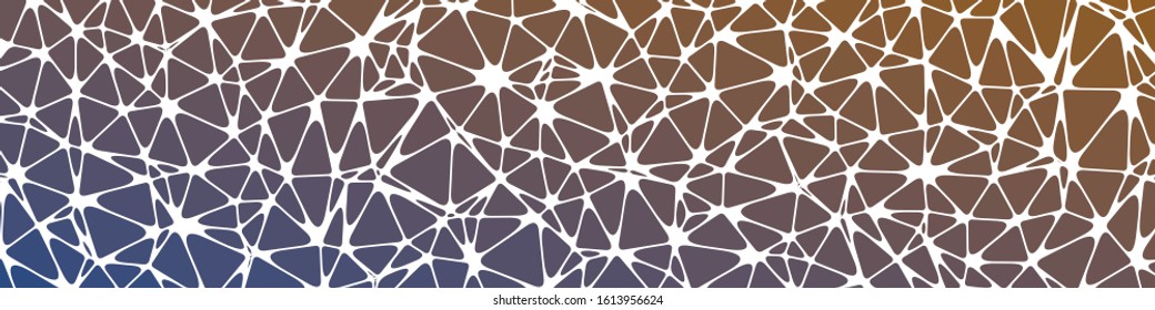 Abstract Low Polygon gradient Generative Art background illustration