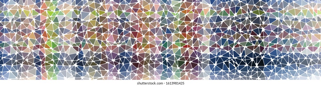 Abstract Low Polygon gradient Generative Art background illustration