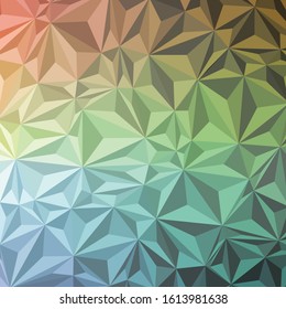 Abstract Low Polygon gradient Generative Art background illustration