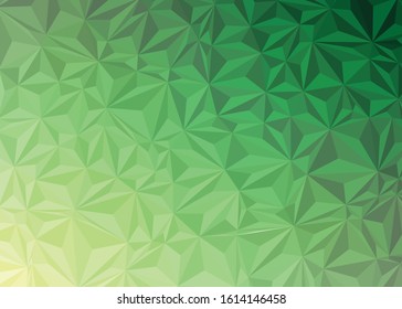 Abstract Low Polygon gradient Generative Art background illustration