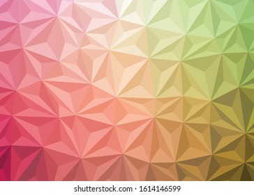 Abstract Low Polygon gradient Generative Art background illustration