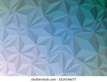 Abstract Low Polygon gradient Generative Art background illustration