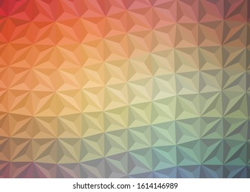 Abstract Low Polygon gradient Generative Art background illustration