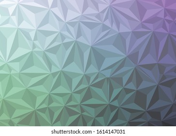 Abstract Low Polygon gradient Generative Art background illustration