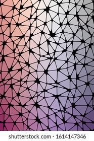 Abstract Low Polygon gradient Generative Art background illustration