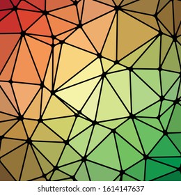 Abstract Low Polygon gradient Generative Art background illustration