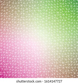 Abstract Low Polygon gradient Generative Art background illustration