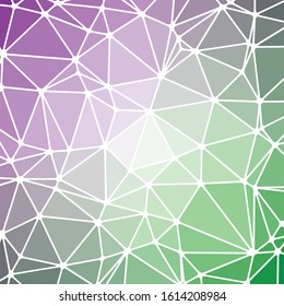 Abstract Low Polygon gradient Generative Art background illustration