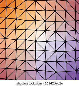 Abstract Low Polygon gradient Generative Art background illustration
