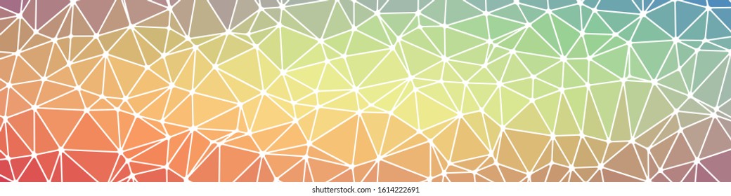 Abstract Low Polygon gradient Generative Art background illustration