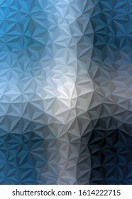 Abstract Low Polygon gradient Generative Art background illustration