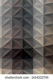 Abstract Low Polygon gradient Generative Art background illustration