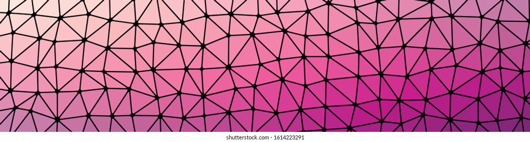 Abstract Low Polygon gradient Generative Art background illustration