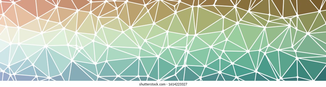 Abstract Low Polygon gradient Generative Art background illustration