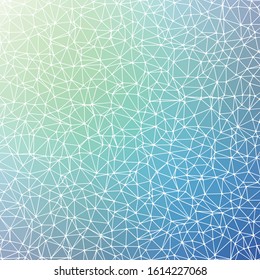 Abstract Low Polygon gradient Generative Art background illustration