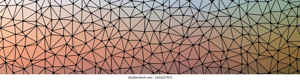 Abstract Low Polygon gradient Generative Art background illustration