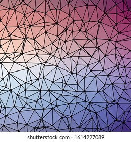 Abstract Low Polygon gradient Generative Art background illustration