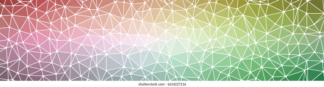 Abstract Low Polygon gradient Generative Art background illustration