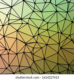 Abstract Low Polygon gradient Generative Art background illustration