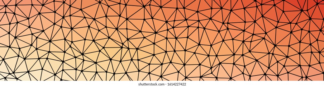 Abstract Low Polygon gradient Generative Art background illustration