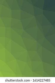 Abstract Low Polygon gradient Generative Art background illustration