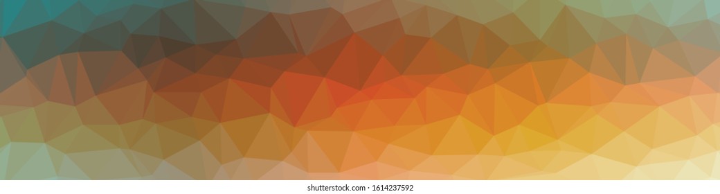 Abstract Low Polygon gradient Generative Art background illustration
