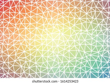 Abstract Low Polygon gradient Generative Art background illustration