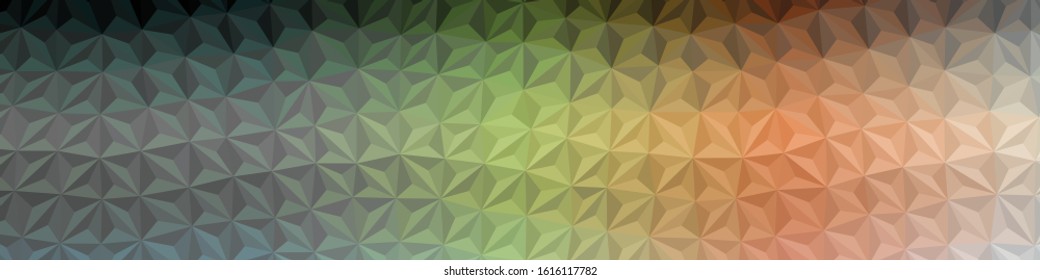 Abstract Low Polygon gradient Generative Art background illustration