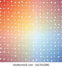 Abstract Low Polygon gradient Generative Art background illustration