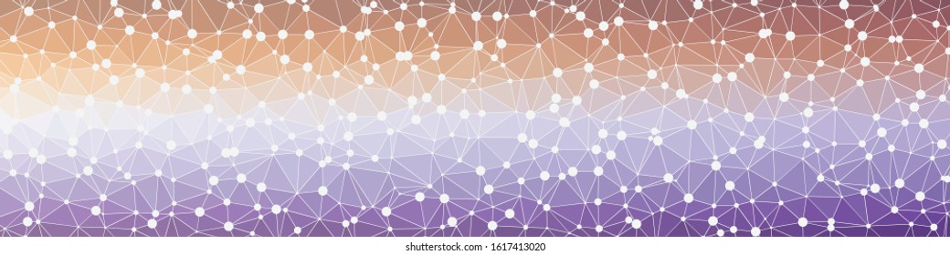 Abstract Low Polygon gradient Generative Art background illustration