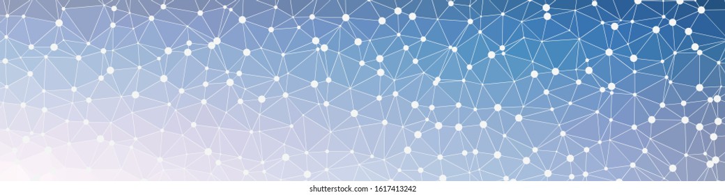 Abstract Low Polygon gradient Generative Art background illustration