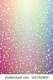 Abstract Low Polygon gradient Generative Art background illustration