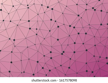 Abstract Low Polygon gradient Generative Art background illustration