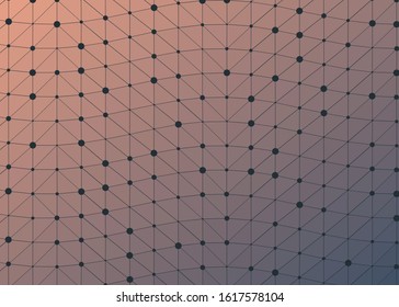Abstract Low Polygon gradient Generative Art background illustration
