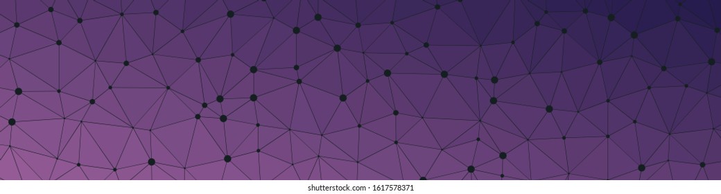 Abstract Low Polygon gradient Generative Art background illustration