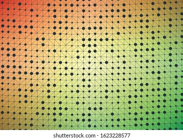 Abstract Low Polygon gradient Generative Art background illustration