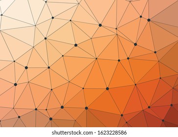 Abstract Low Polygon gradient Generative Art background illustration