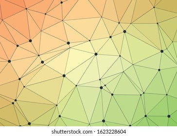Abstract Low Polygon gradient Generative Art background illustration