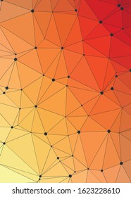 Abstract Low Polygon gradient Generative Art background illustration