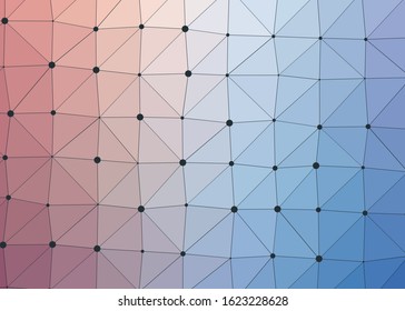 Abstract Low Polygon gradient Generative Art background illustration