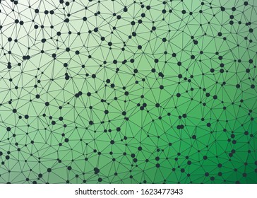 Abstract Low Polygon gradient Generative Art background illustration